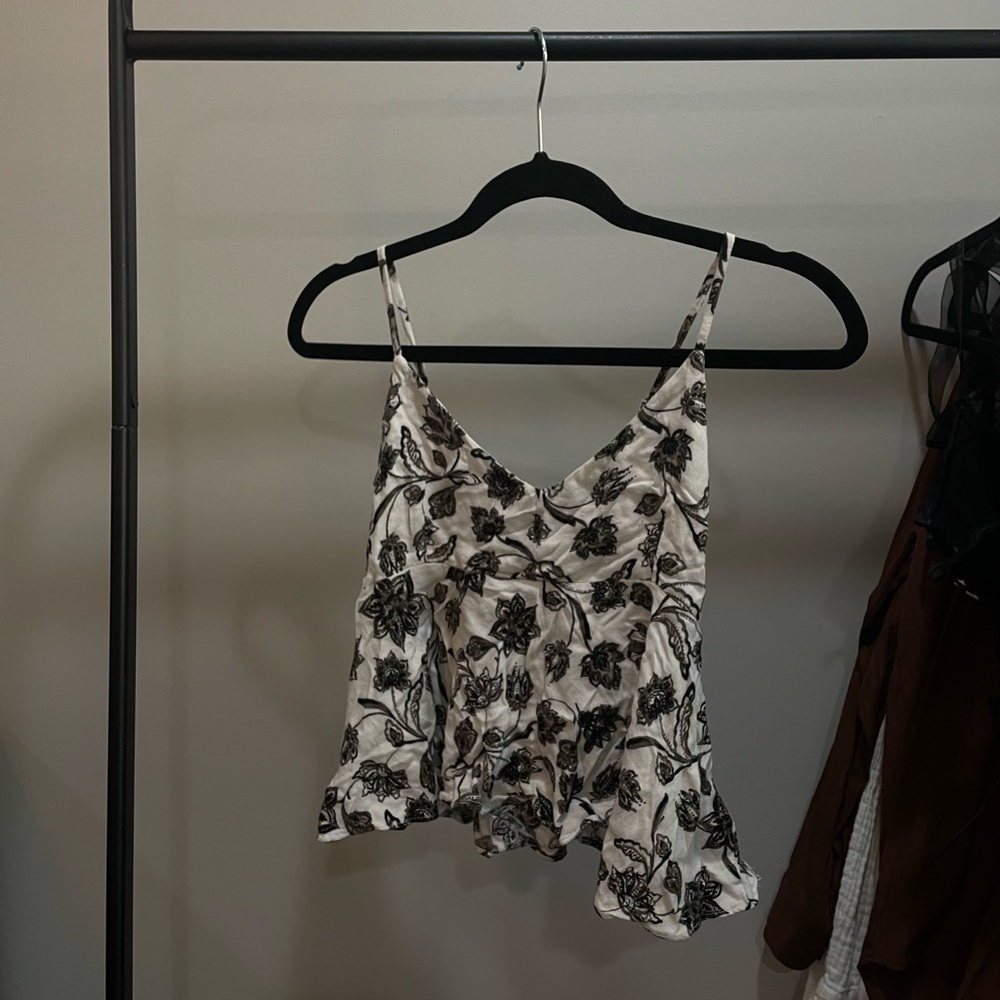 Kendall & Kylie Floral Strappy Tank Top
